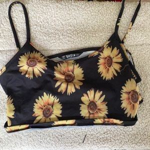 Shein sunflower top
